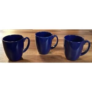 Corelle Coordinates Coffee Cups ~ Set Of 3 ~ Blue